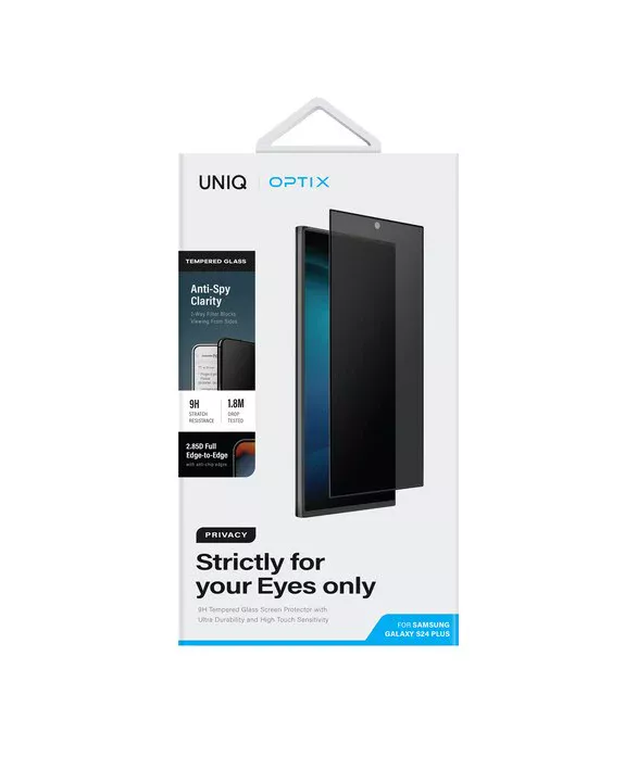 UNIQ OPTIX 9H TEMPERED GLASS SCREEN PROTECTOR WITH DURABILITY AND HIGH TOUGH SENSITIVITY FOR SAMSUNG S24 ULTRA | PRIVACY